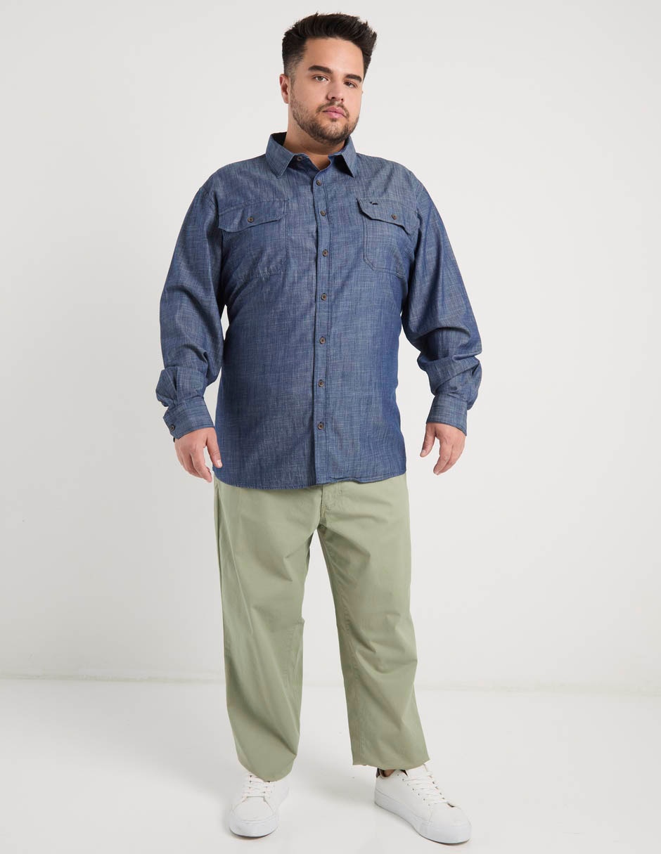 Pantalón regular de algodón para hombre 3
