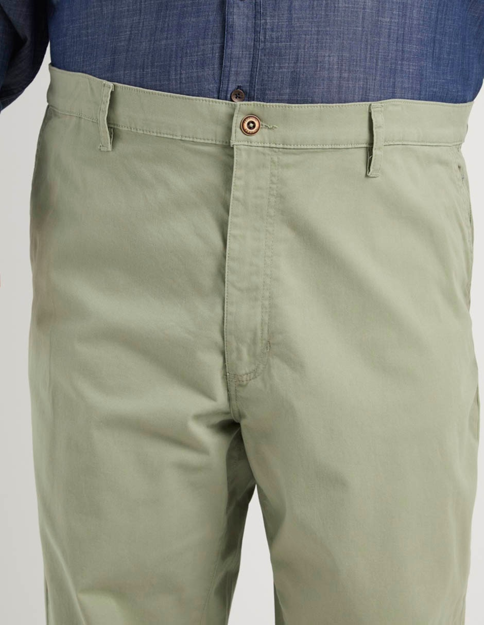 Pantalón regular de algodón para hombre 4