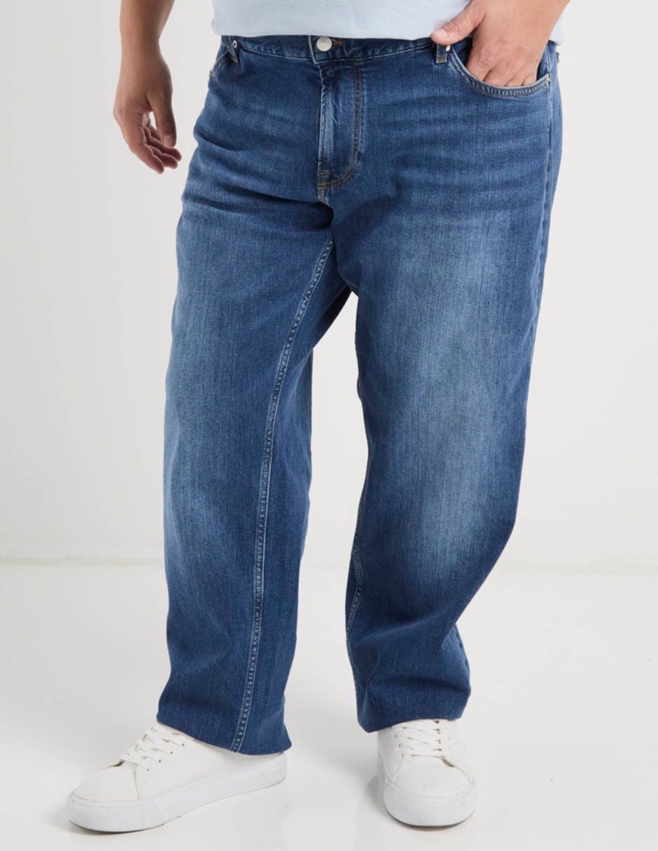 Jeans straight Hilfiger deslavado para hombre
