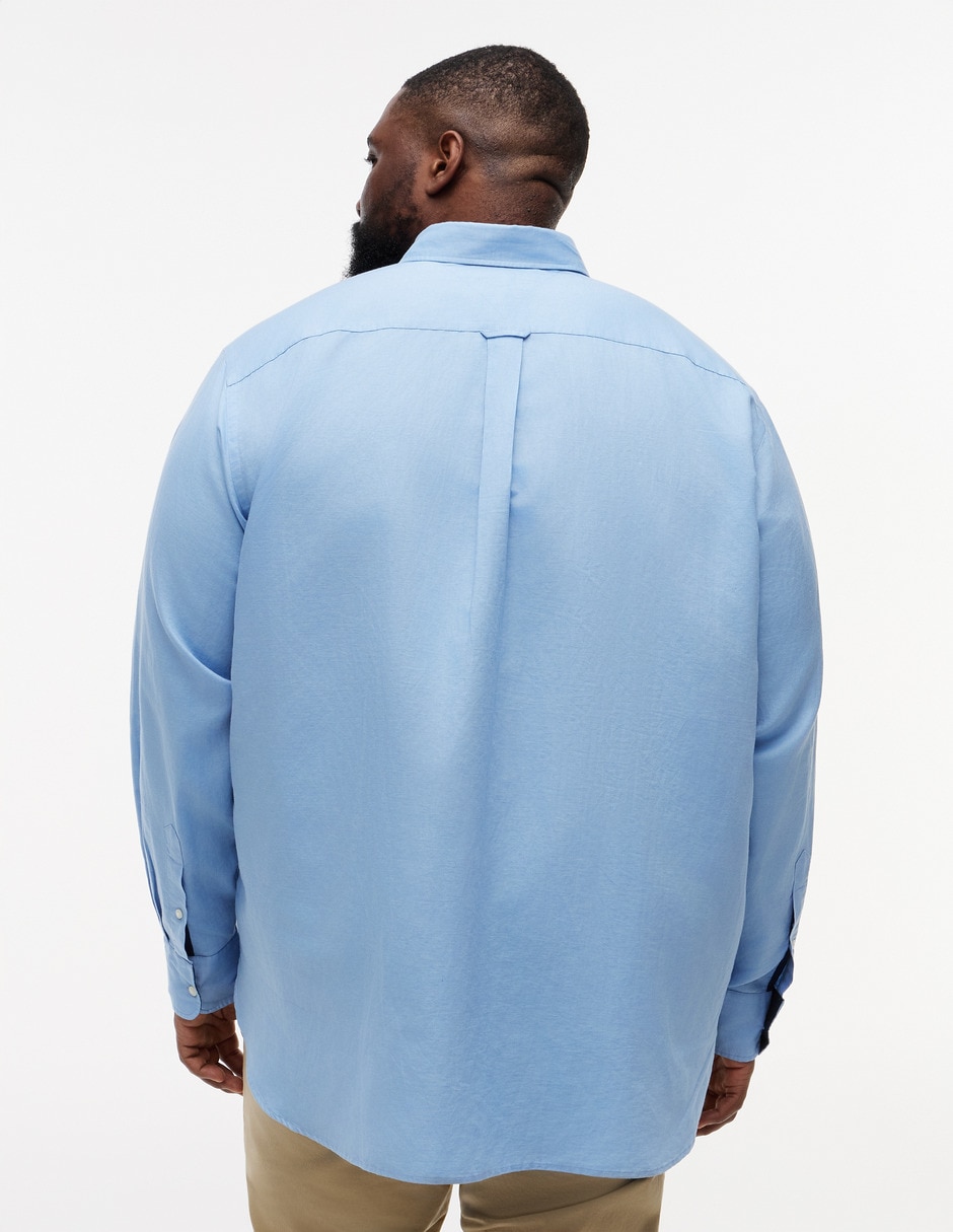 Camisa casual de algodón manga larga para hombre 2