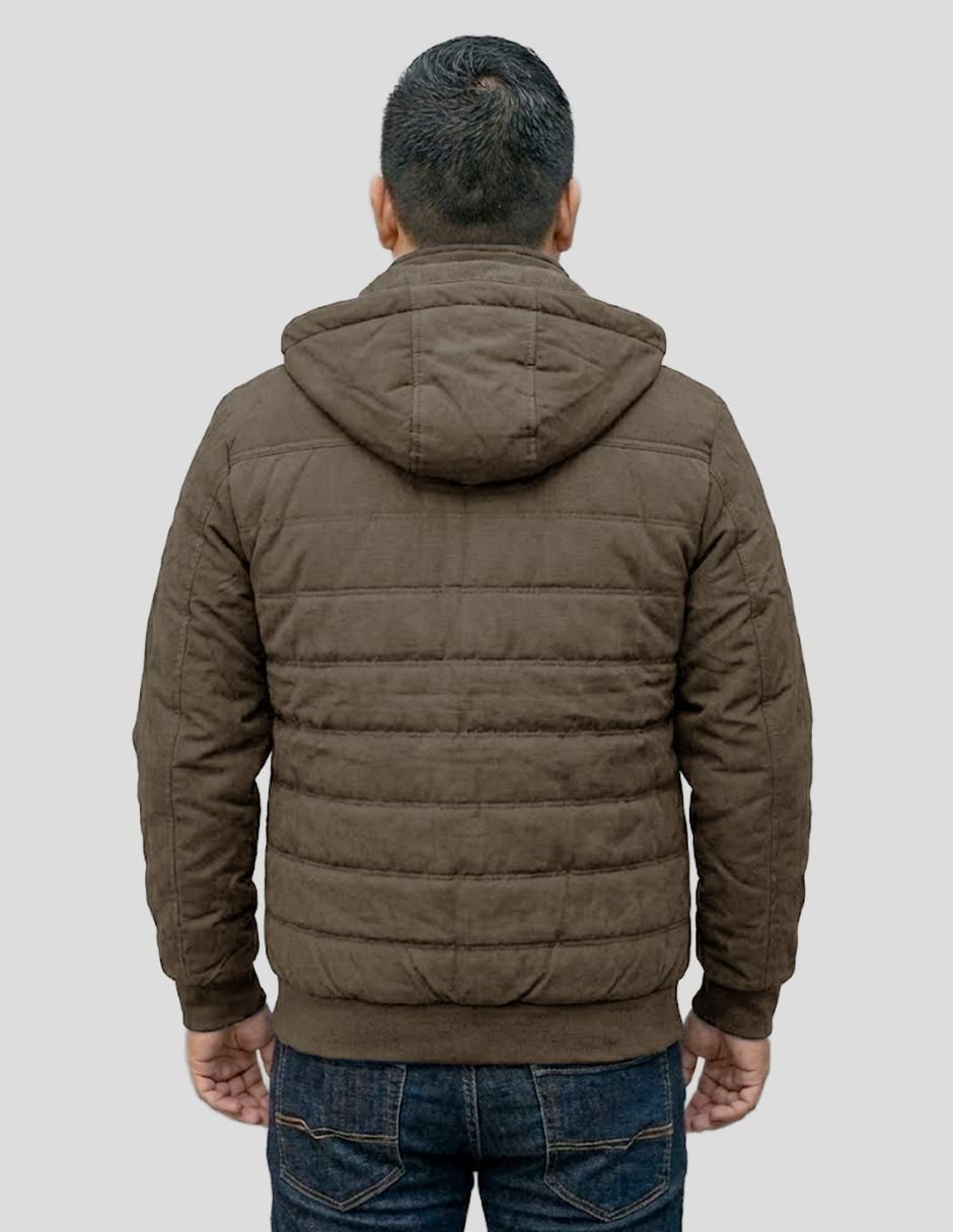 "chamarra" capitonada greenlander sin familia o colección no "de" poliéster capucha desmontable "para hombre"