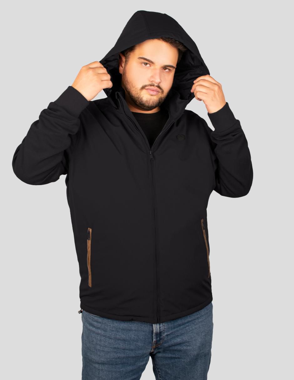 Chamarra casual capucha desmontable para hombre 5