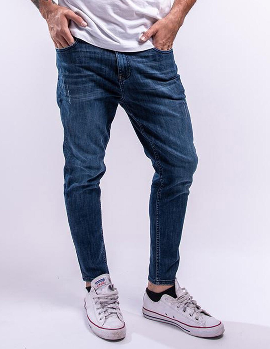 Jeans slim claro para hombre 1